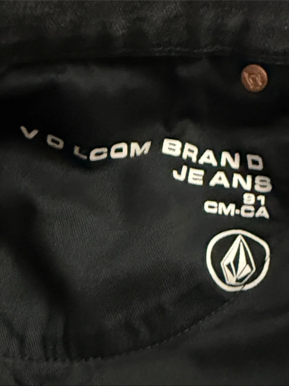 Volcom Men's Slim Black Jeans